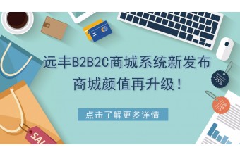 重磅丨远丰B2B2C商城系统新发布,商城颜值再升级!