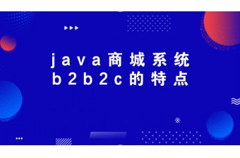 java商城系统b2b2c的特点