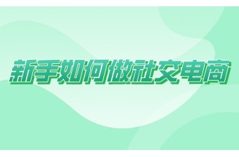 新手如何做社交电商