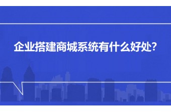 企业搭建商城系统有什么好处？