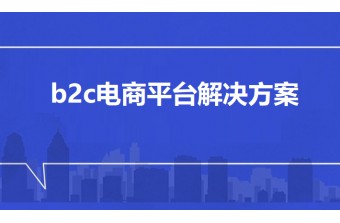 b2c电商平台解决方案