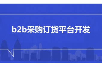 b2b采购订货平台开发