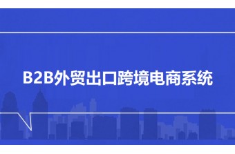 B2B外贸出口跨境电商系统
