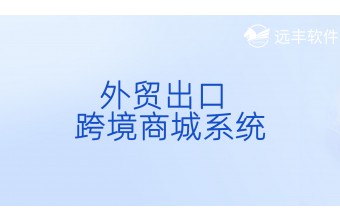 远丰软件-外贸出口跨境商城系统