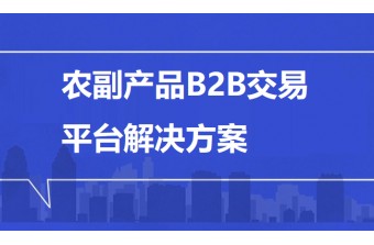农副产品B2B交易平台解决方案：赋能产业链升级