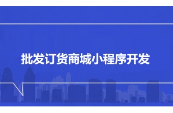 批发订货商城小程序开发