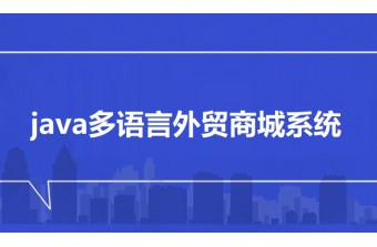 远丰软件Java多语言外贸商城系统解决方案