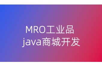 MRO工业品java商城开发
