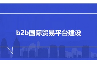 b2b国际贸易平台建设方案