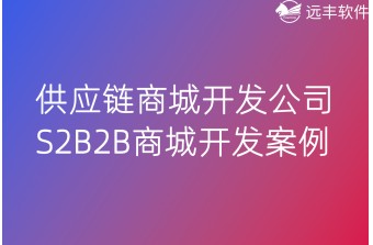 供应链商城开发公司：S2B2B商城开发案例与解决方案
