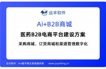 医药B2B电商平台建设方案：采购商城 + 订货商城 + 渠道管理数字化