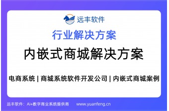 内嵌式商城系统解决方案，商城系统软件开发公司，内嵌式商城案例