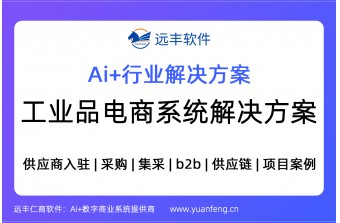 工业品电商系统解决方案 | 电商系统 | 远丰软件