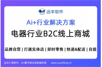 电器行业B2C线上商城建设方案 | 商城系统 | 远丰软件