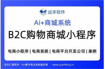 B2C购物商城小程序，电商小程序，源码交付 | 远丰软件