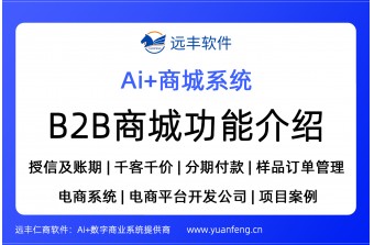 智能询报价/分期付款/授信及账期/样品订单，B2B商城系统特有功能介绍