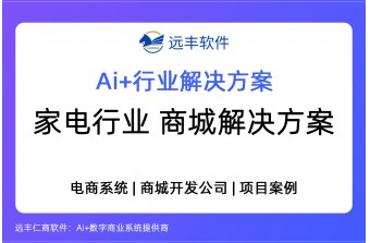 家电行业电子商城解决方案  商城搭建 | 远丰软件