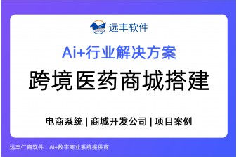跨境外贸医药商城系统解决方案 源码交付 | 远丰软件