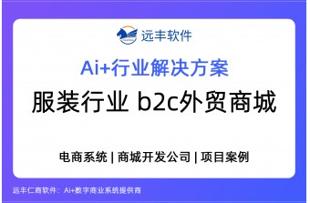 服装行业B2C外贸商城解决方案-多语言+多币种+AI智能驱动，赋能品牌出海