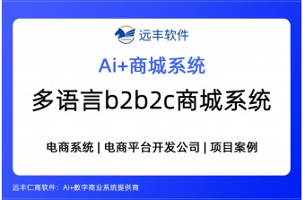 多语言b2b2c商城系统，多语言商家入驻型商城建设-远丰软件