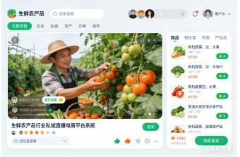 生鲜农产品行业私域直播电商平台建设方案丨私域直播电商系统丨远丰软件
