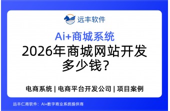 2026年商城网站开发多少钱？差价10倍100倍，有何差异？-远丰软件