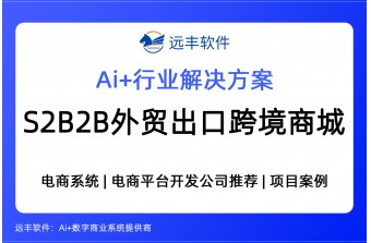 S2B2B外贸出口跨境商城建设解决方案 -远丰软件