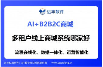多租户线上商城系统哪家好？远丰软件：深耕二十年，为企业打造安全、高效、可定制的多租户电商生态