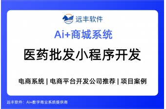 医药批发小程序开发建设方案，商城开发提供商-远丰软件