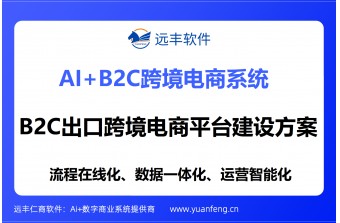 B2C出口跨境电商平台建设方案：远丰软件赋能企业品牌全球化出海