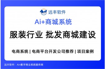 服装行业网上批发商城建设方案，电商平台开发商 -远丰软件