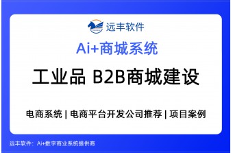 工业品行业B2B商城建设方案，商城开发提供商-远丰软件