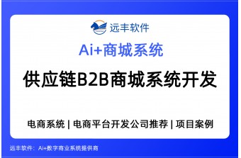 供应链B2B商城系统开发，供应链B2B电商平台解决方案 远丰软件