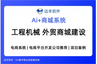 工程机械行业外贸电子商城建设方案，跨境商城软件提供商 -远丰软件