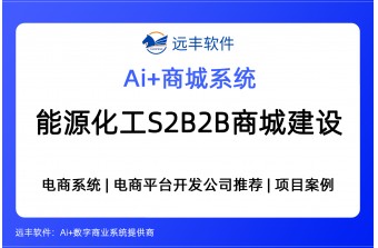 能源化工行业S2B2B商城建设解决方案，电商平台开发商推荐 -远丰软件