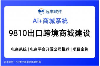 9810模式出口跨境电商平台建设方案，跨境商城软件公司推荐 -远丰软件
