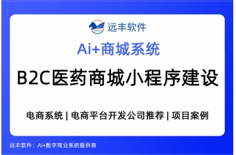 B2C医药商城小程序建设方案，电商小程序开发公司 -远丰软件