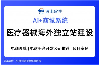 医疗器械行业海外独立站建设方案（集成AI）——电商平台开发商推荐 · 远丰软件