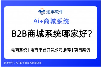 B2B商城系统哪家好？AI集成+B2B商城软件提供商 -远丰软件