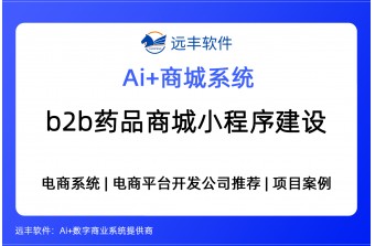 B2B药品商城小程序建设方案，集成AI Agent+商城系统提供商-远丰软件