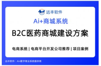 B2C医药商城建设方案，集成AI+B2C商城系统——远丰软件