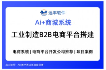 工业制造行业B2B电商平台解决方案，集成AI Agent+商城平台开发公司 -远丰软件
